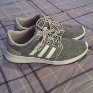 Grey Adidas tennis shoes
